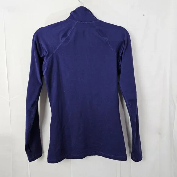 Nike Pro Sweatshirt Womens Small Blue 1/2 Zip DriFit Pullover Activewear - Picture 2 of 13